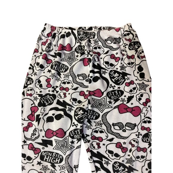Monster High Thermal Base Layer Girls 12 Used 2 Piece Cotton Blend Fall Winter - Picture 13 of 16